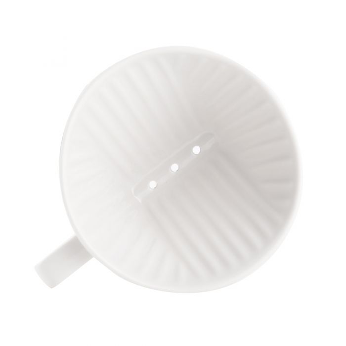 Kalita 102 Expression Pour-Over Coffee Kit - White Ceramic Dripper, 500ml Server & Filters