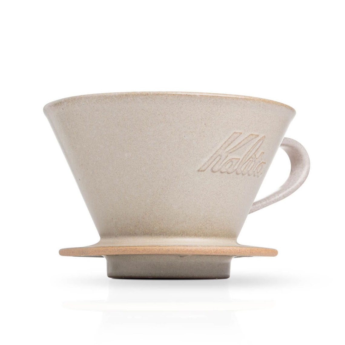 Kalita MINO 185 Ceramic Pour-Over Coffee Dripper - Sand Beige, Japanese Mino Ware (2-4 Cups)