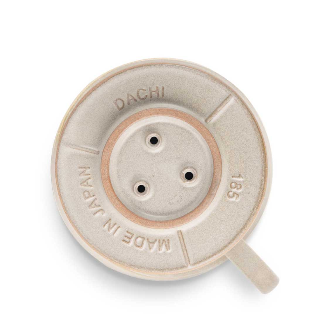 Kalita MINO 185 Ceramic Pour-Over Coffee Dripper - Sand Beige, Japanese Mino Ware (2-4 Cups)