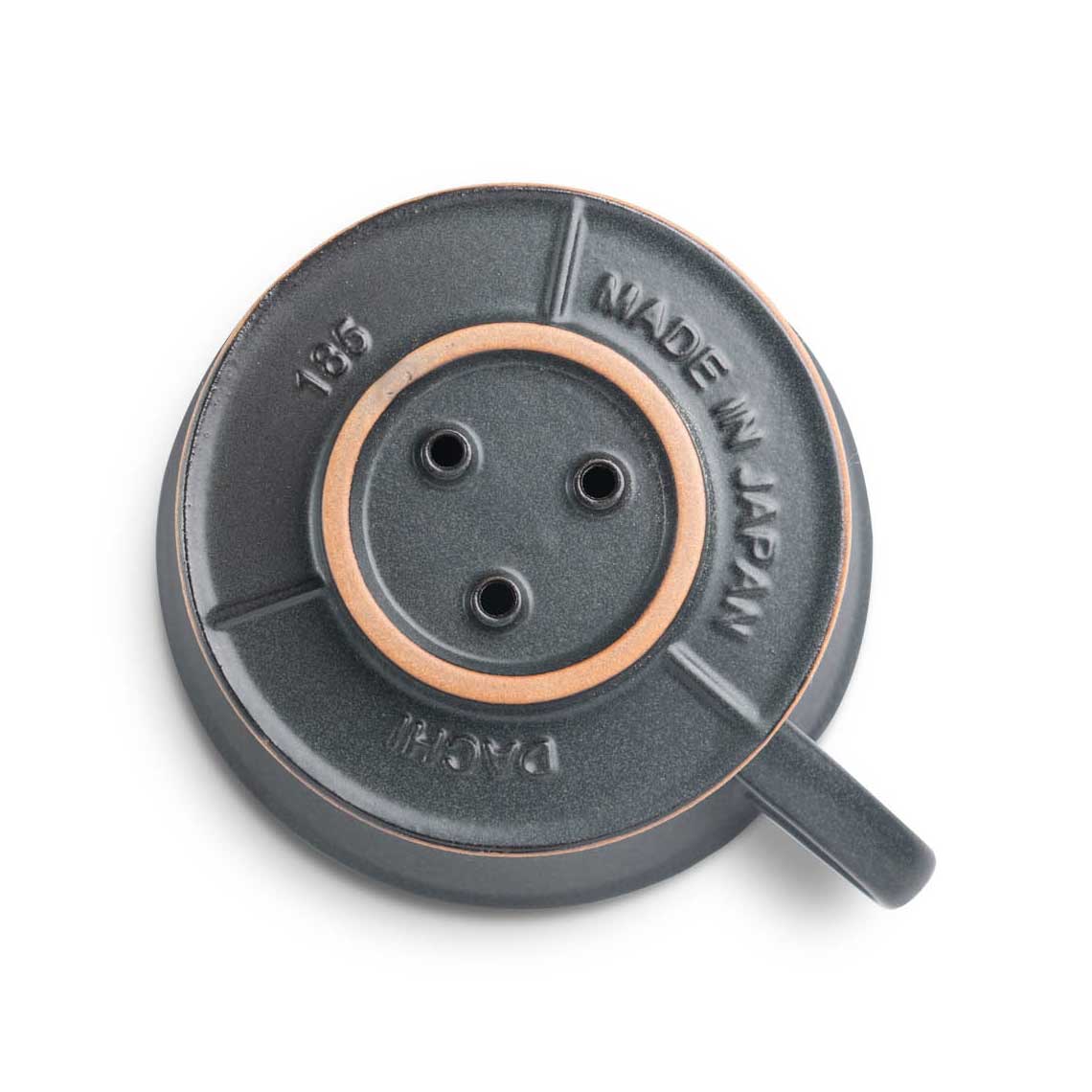 Kalita MINO 185 Ceramic Pour-Over Coffee Dripper - Sand Black, Japanese Mino Ware (2-4 Cups)