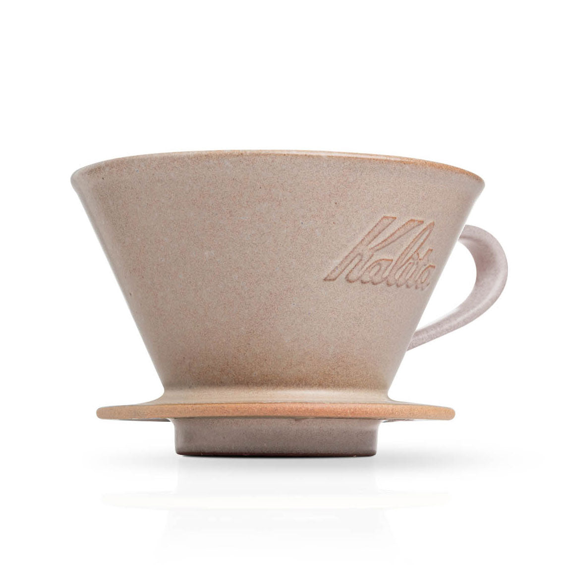 Kalita MINO 185 Ceramic Pour-Over Coffee Dripper - Sand Brown, Japanese Mino Ware (2-4 Cups)