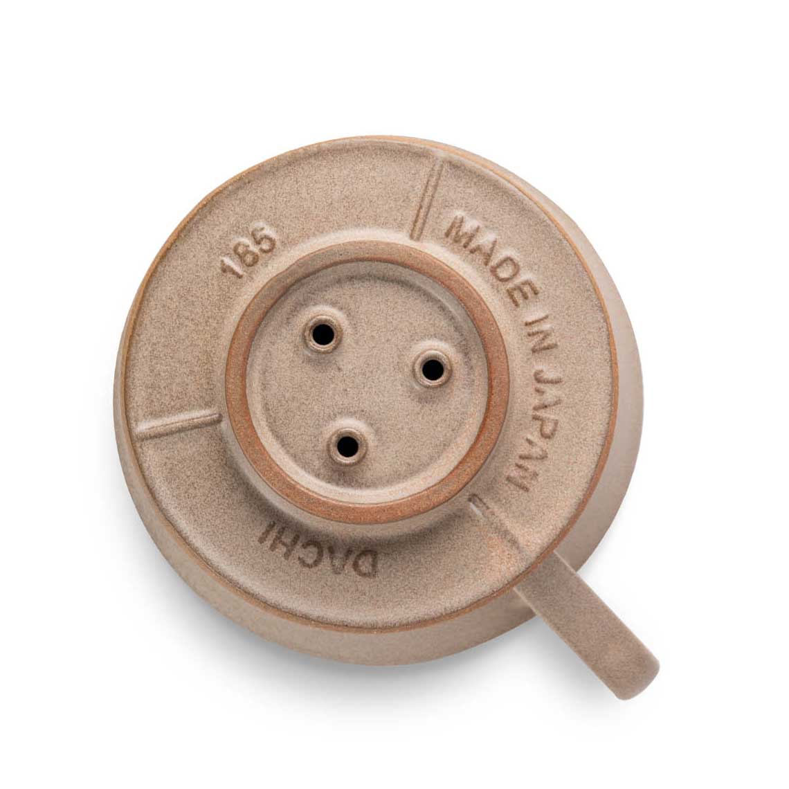 Kalita MINO 185 Ceramic Pour-Over Coffee Dripper - Sand Brown, Japanese Mino Ware (2-4 Cups)
