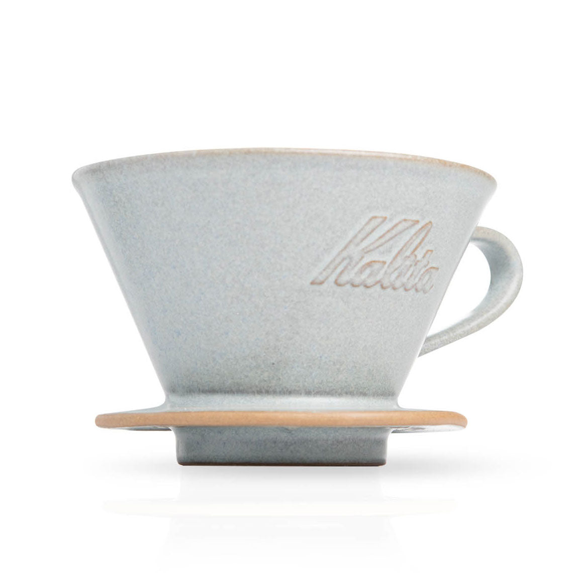 Kalita MINO 185 Ceramic Pour-Over Coffee Dripper - Sand Gray, Japanese Mino Ware (2-4 Cups)