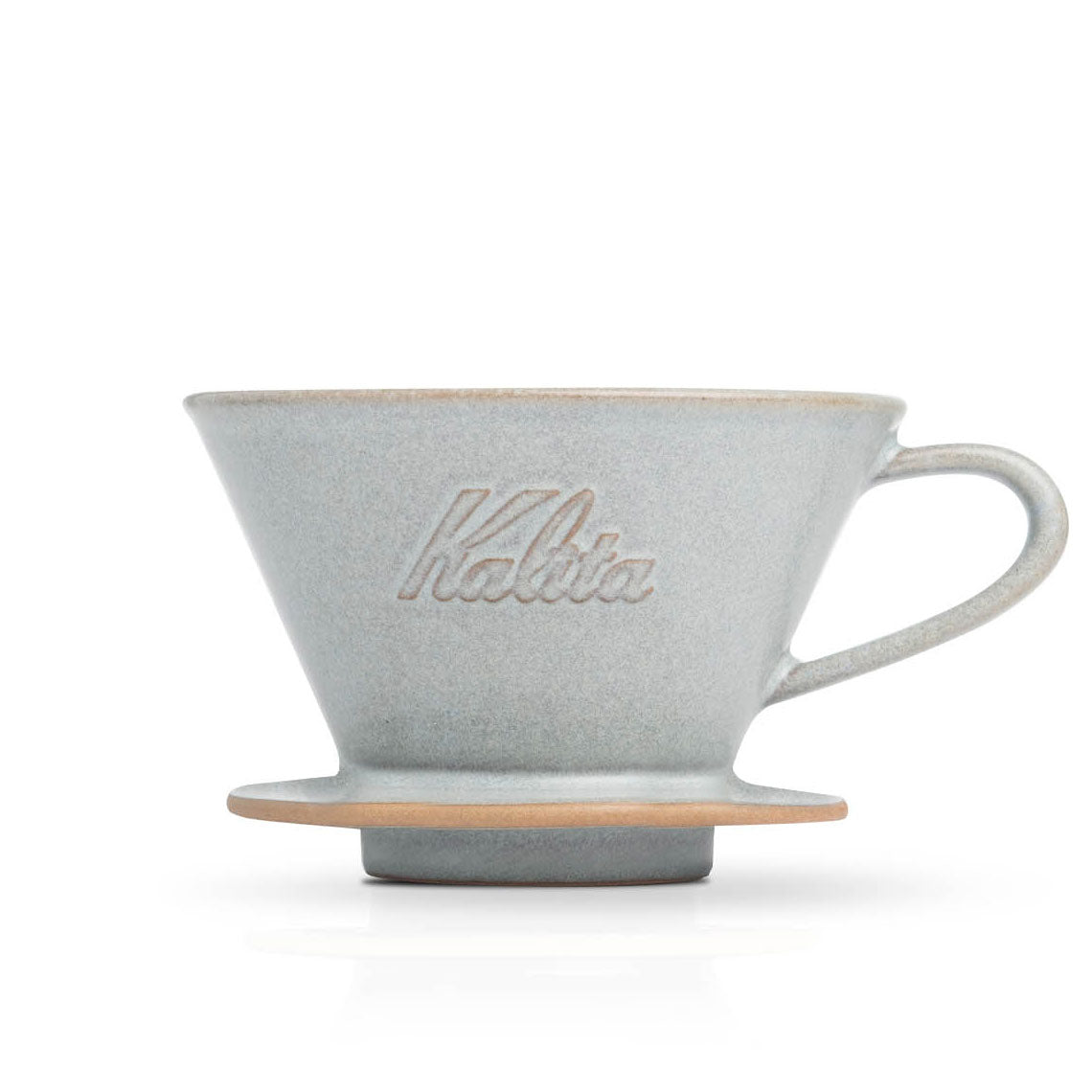 Kalita MINO 185 Ceramic Pour-Over Coffee Dripper - Sand Gray, Japanese Mino Ware (2-4 Cups)