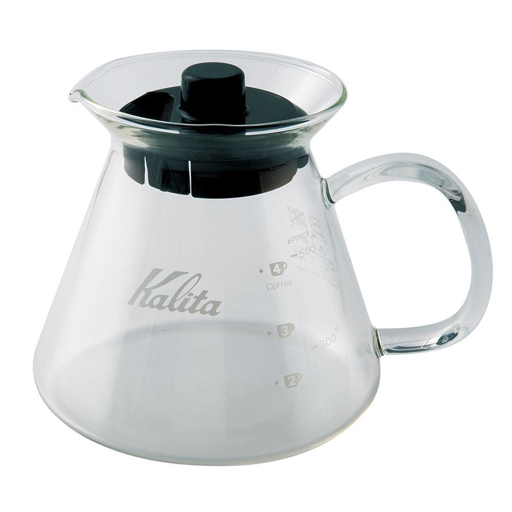 Kalita 102 Expression Pour-Over Coffee Kit - White Ceramic Dripper, 500ml Server & Filters