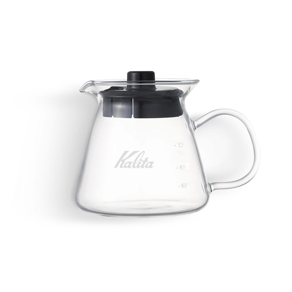 Kalita Wave 185 Pro Pour-Over Coffee Kit - Glass Dripper, 500ml Server & Filters
