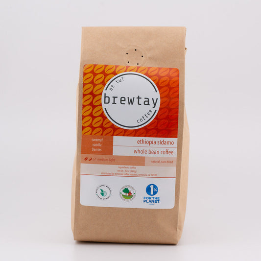 Ethiopia Sidamo Single Origin Coffee Brewtay Coffee