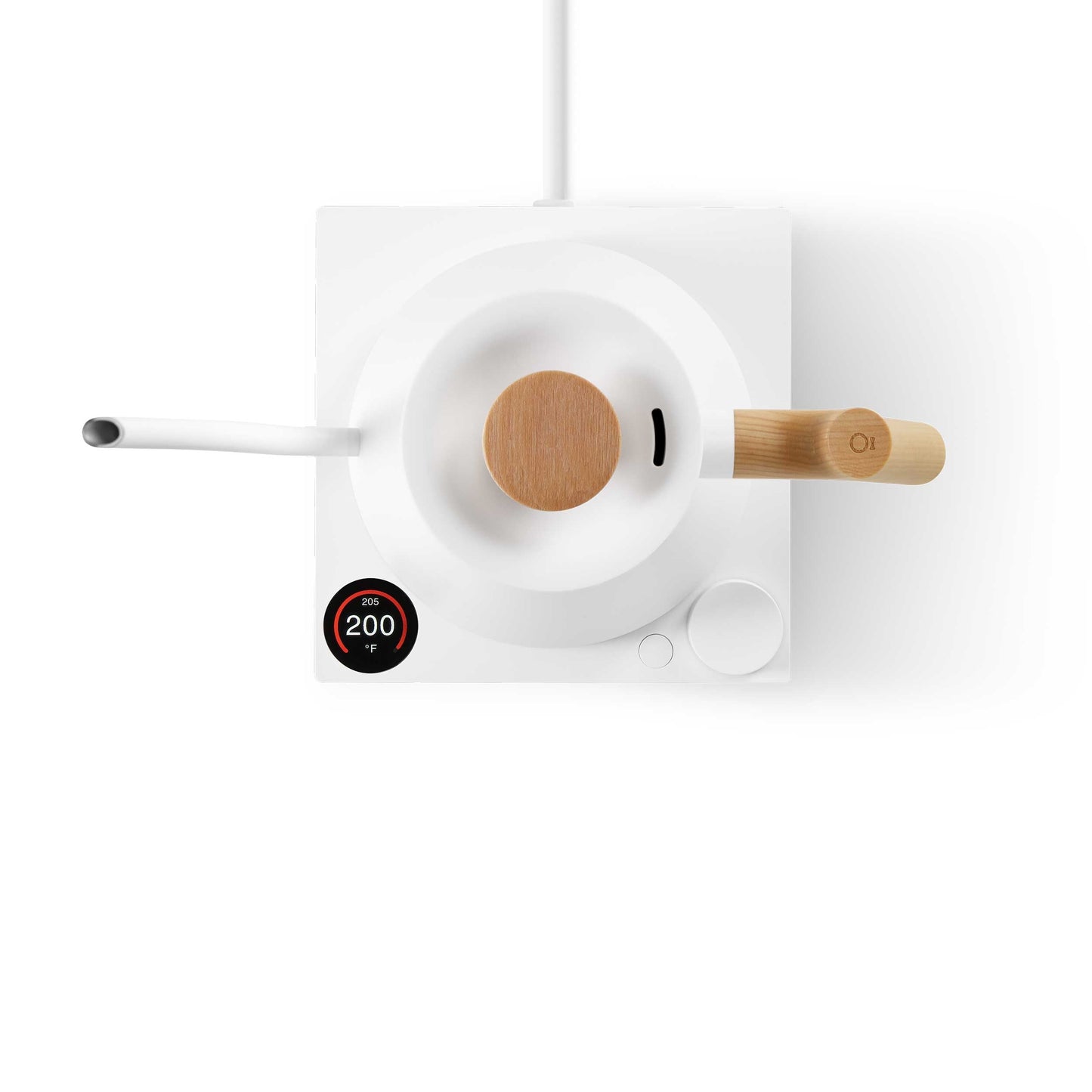 Fellow Stagg EKG Pro Electric Kettle - Matte White w/ Maple Espresso Parts