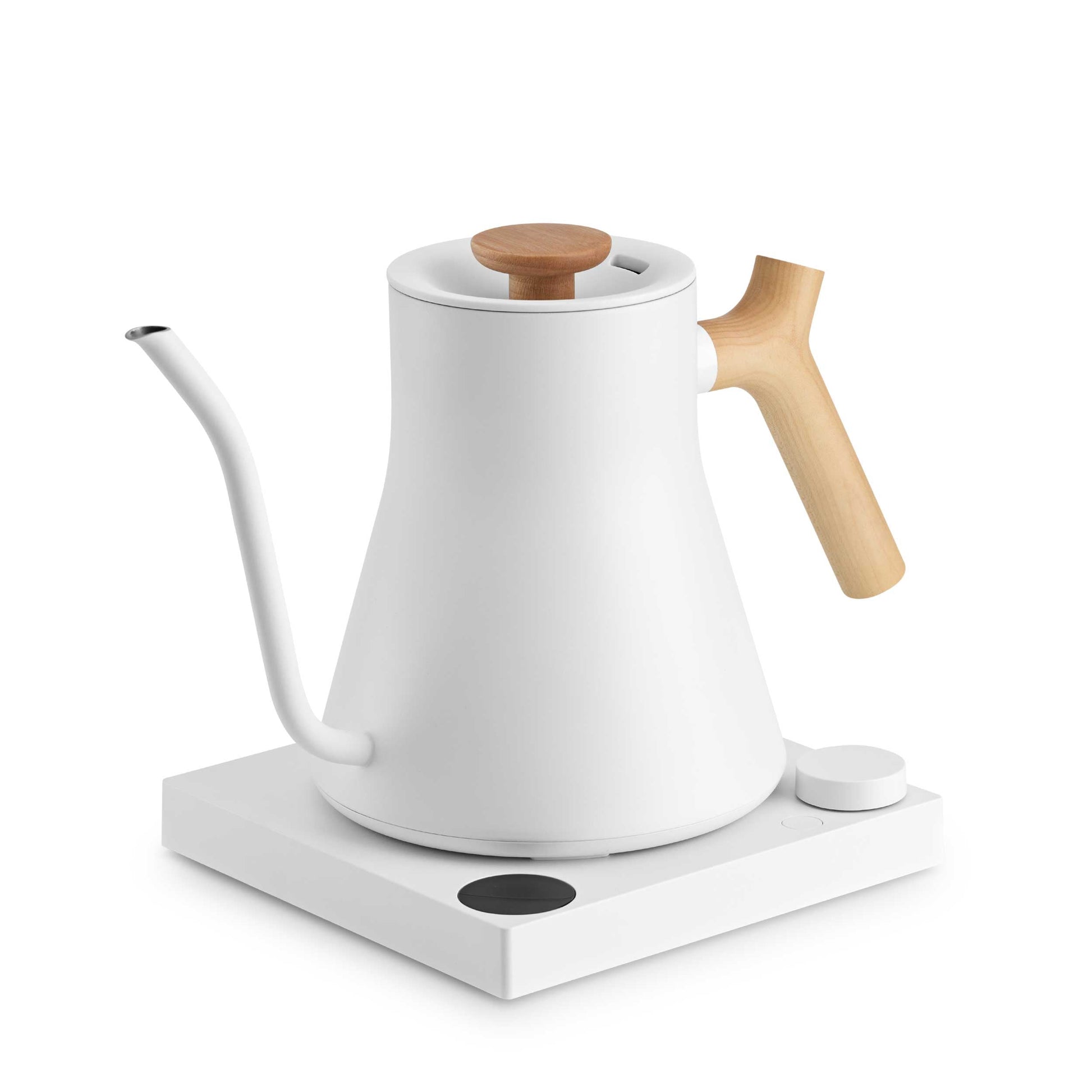 Fellow Stagg EKG Pro Electric Kettle - Matte White w/ Maple Espresso Parts