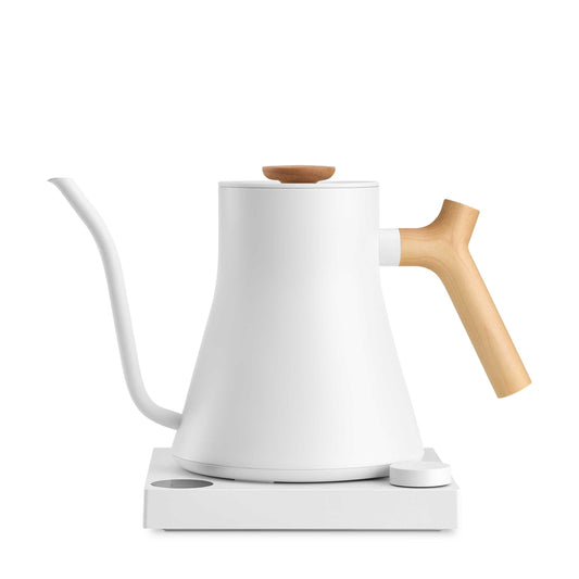Fellow Stagg EKG Pro Electric Kettle - Matte White w/ Maple Espresso Parts